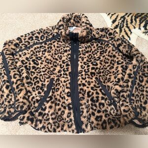 JoyLab Leopard Print Zip Up